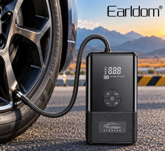 Earldom JS02 4-in-1 Portable Jump Starter & Air Compressor