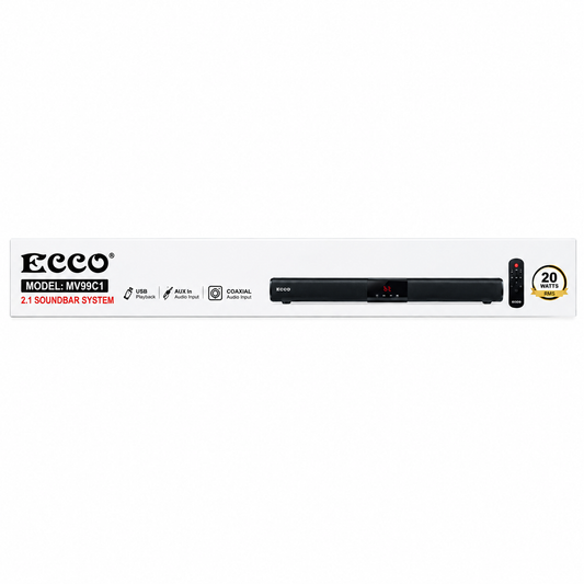 ECCO MV99C1 2.1 Bluetooth Soundbar